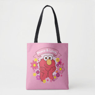 Elmo Peace & Love Tote Bag