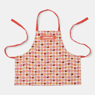 Elmo Pom-Pom Pattern Apron