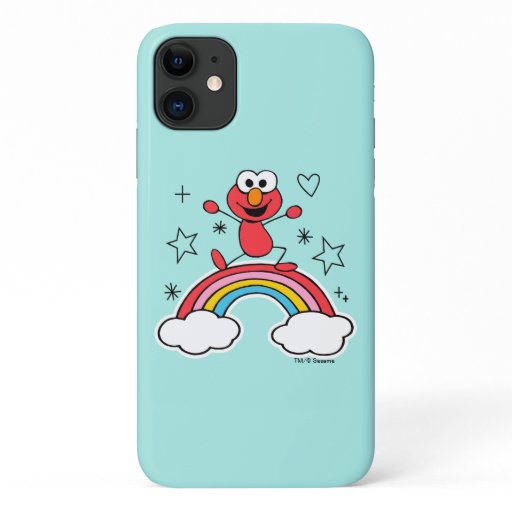 Elmo Rainbow Doodley Graphic iPhone 11 Case