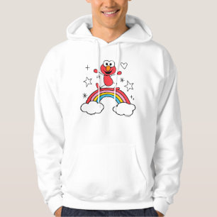 Elmo Rainbow Doodley Graphic Hoodie