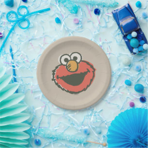 Elmo Retro Paper Plates