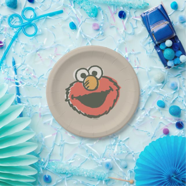 Elmo Retro Paper Plates (Party)