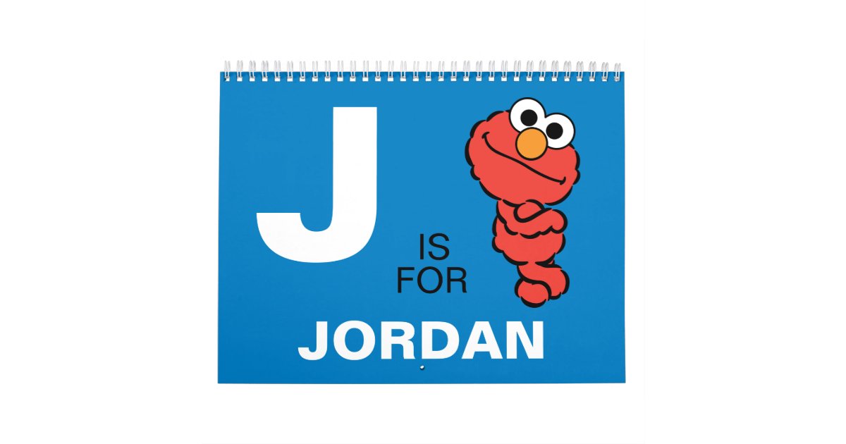 Elmo Sesame Street | Add Your Name Calendar | Zazzle