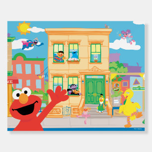 Elmo Sesame Street Scene Foam Board