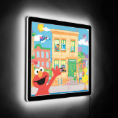 Elmo Sesame Street Scene LED Sign (Angle)