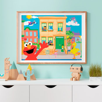 Elmo Sesame Street Scene Poster by SesameStreet at Zazzle