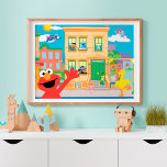 Elmo Sesame Street Scene Poster<br><div class="desc">Brighten up any room with this colorful Sesame Street-themed poster featuring Elmo in a vibrant street scene. With cheerful details and iconic elements from Sesame Street, this poster is perfect for decorating a child’s room, playroom, or party space. A delightful addition for fans of Elmo and the Sesame Street gang....</div>