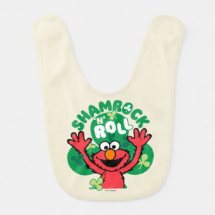 Elmo Shamrock 'N' Roll Baby Bib