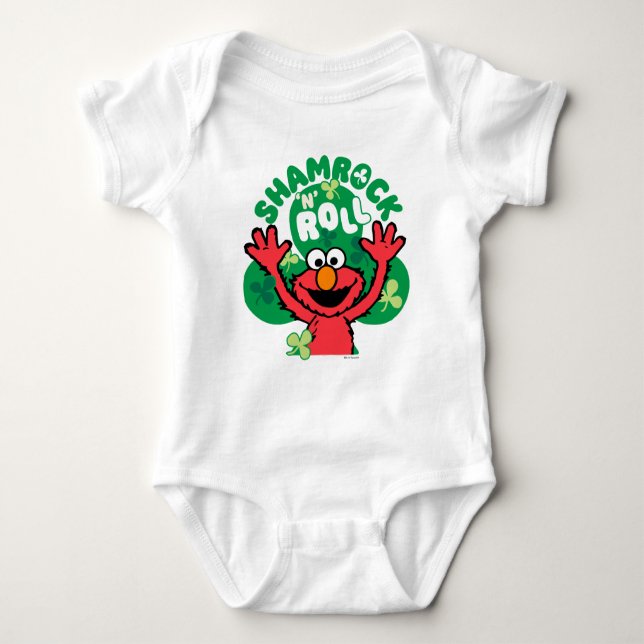 Elmo | Shamrock 'N' Roll Baby Bodysuit (Front)