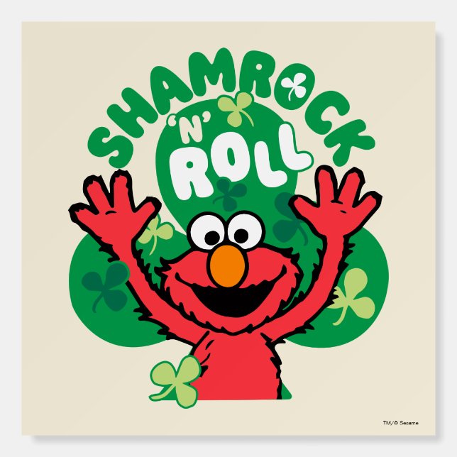 Elmo | Shamrock 'N' Roll Foam Board (Front)