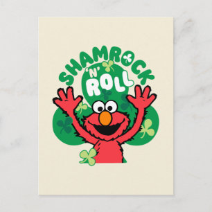 Elmo Shamrock 'N' Roll Postcard