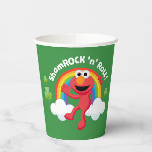 Elmo Shamrock 'n' Roll Rainbow Paper Cups
