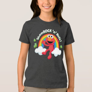 Elmo Shamrock 'n' Roll Rainbow Tri-Blend Shirt
