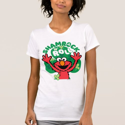 Elmo  Shamrock N Roll T_Shirt