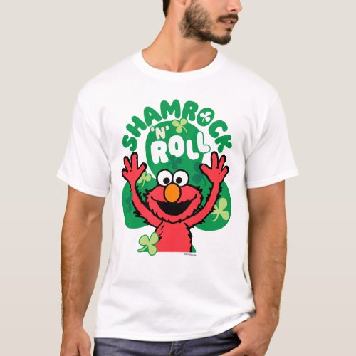 Elmo  Shamrock N Roll T_Shirt