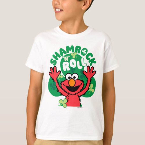 Elmo  Shamrock N Roll T_Shirt