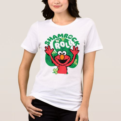 Elmo  Shamrock N Roll Tri_Blend Shirt