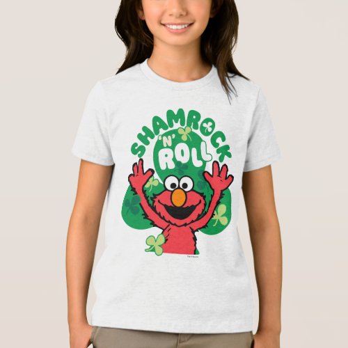 Elmo  Shamrock N Roll Tri_Blend Shirt