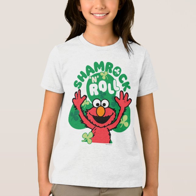 Elmo | Shamrock 'N' Roll Tri-Blend Shirt (Front)