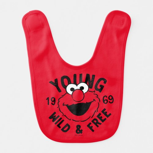 Elmo Skate Logo _ Young Wild  Free 1969 Baby Bib