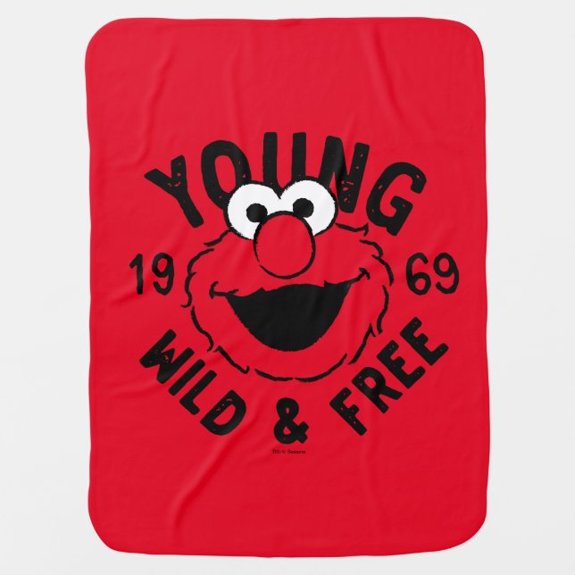 Elmo Skate Logo - Young, Wild & Free 1969 Baby Blanket (Front)