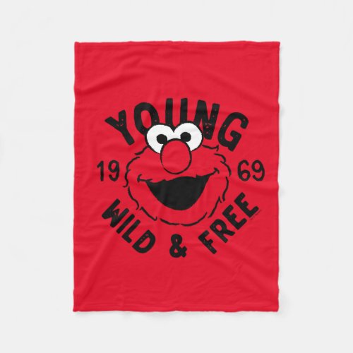 Elmo Skate Logo _ Young Wild  Free 1969 Fleece Blanket