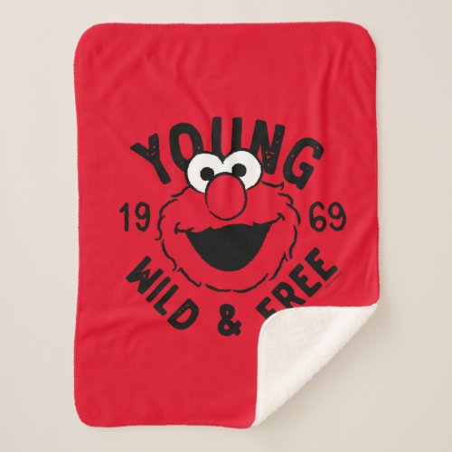 Elmo Skate Logo _ Young Wild  Free 1969 Sherpa Blanket