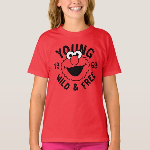 Elmo Skate Logo _ Young Wild  Free 1969 T_Shirt