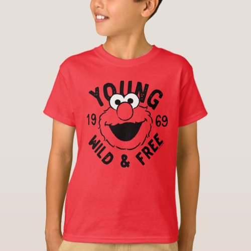 Elmo Skate Logo _ Young Wild  Free 1969 T_Shirt