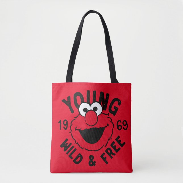 Elmo Skate Logo - Young, Wild & Free 1969 Tote Bag (Front)