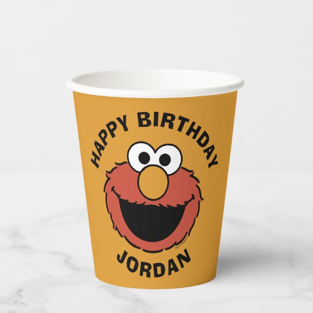 Elmo Smiling Face Paper Cups (Front)