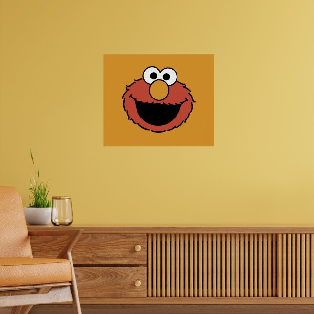 Elmo Smiling Face Poster | Zazzle