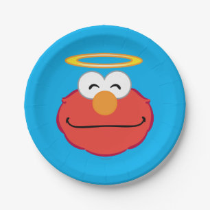 Elmo Smiling Face with Halo Paper Plates
