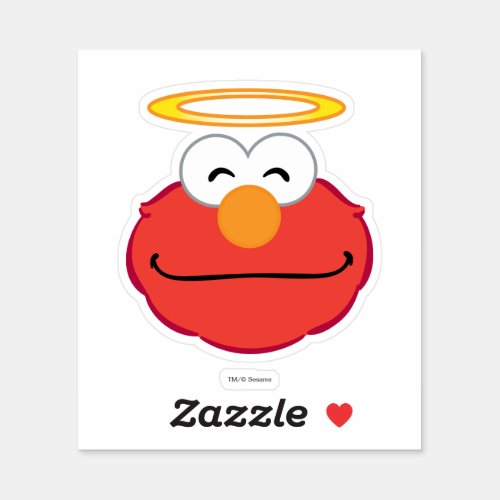 Elmo Smiling Face with Halo Sticker