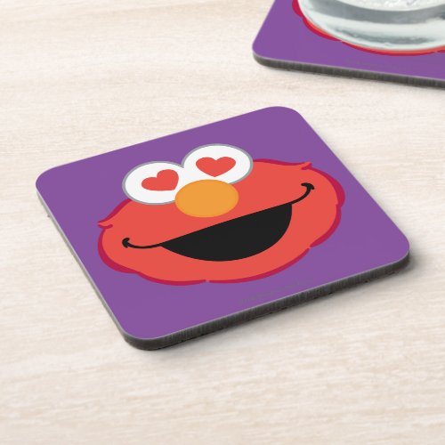 Elmo Smiling Face with Heart_Shaped Eyes Drink Coaster