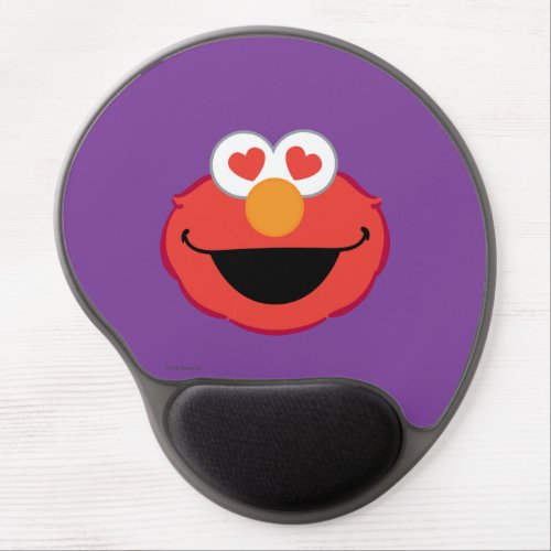 Elmo Smiling Face with Heart_Shaped Eyes Gel Mouse Pad
