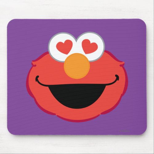 Elmo Smiling Face with Heart_Shaped Eyes Mouse Pad