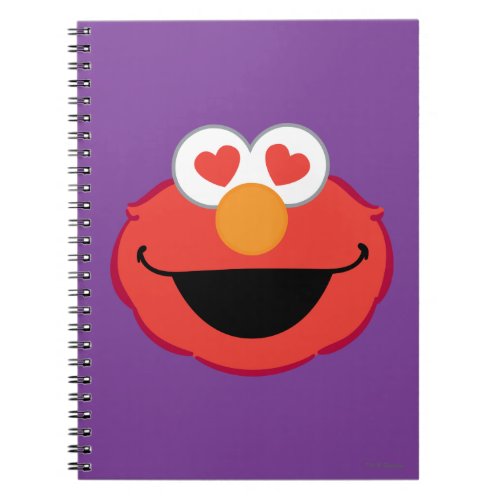 Elmo Smiling Face with Heart_Shaped Eyes Notebook