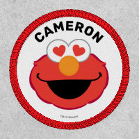 Elmo Smiling Face with Heart-Shaped Eyes