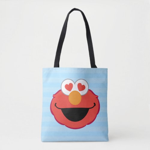 Elmo Smiling Face with Heart_Shaped Eyes Tote Bag