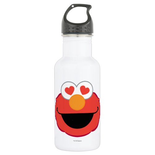 Elmo Smiling Face with Heart_Shaped Eyes Water Bottle