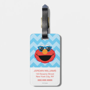 Elmo  Smiling Face with Sunglasses Luggage Tag