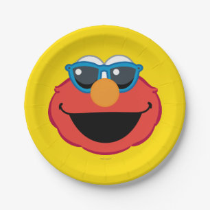 Elmo  Smiling Face with Sunglasses Paper Plates