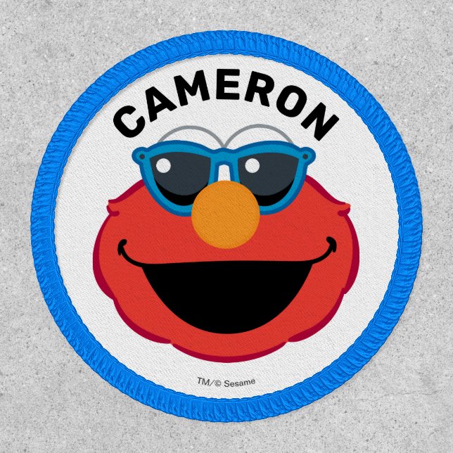 Elmo Smiling Face with Sunglasses Patch (Front)