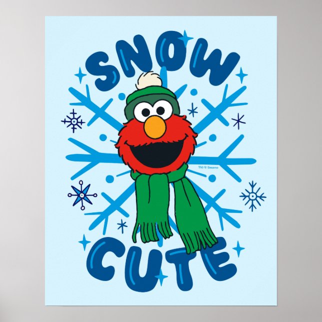 Elmo Snow Cute Poster (Front)