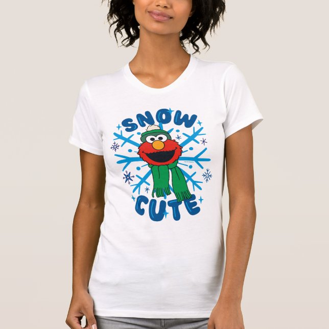 Elmo Snow Cute T-Shirt (Front)