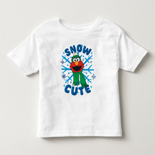 Elmo Snow Cute Toddler T-shirt (Front)