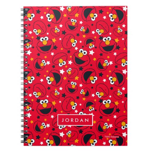 Elmo  So Silly Star Pattern  Add Your Name Notebook