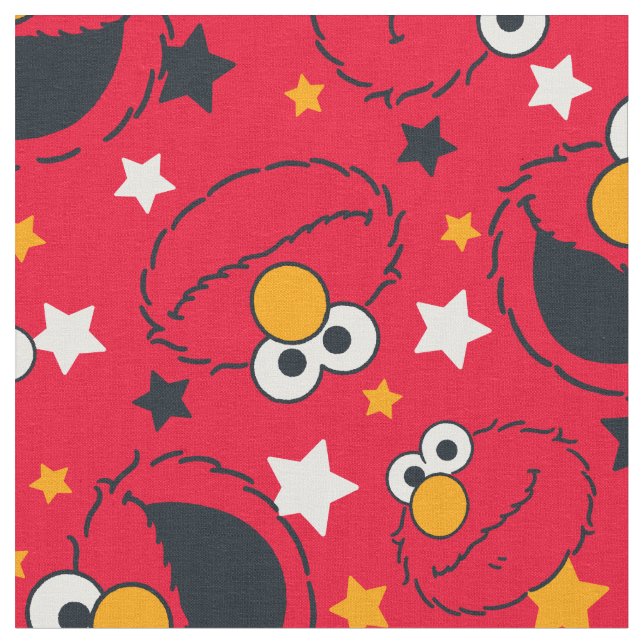 Elmo | So Silly Star Pattern Fabric (Close Up)