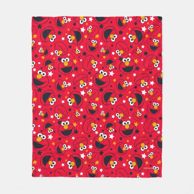 Elmo | So Silly Star Pattern Fleece Blanket (Front)